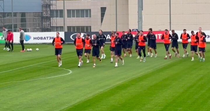 Тренировка сборной России перед матчем с Ираном попала на видео