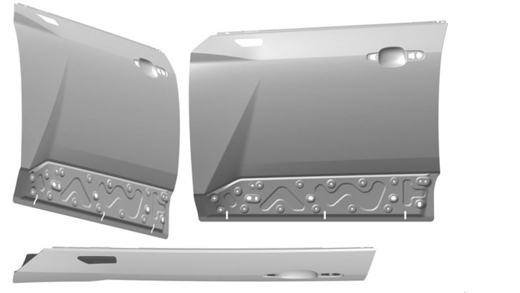 Наружная панель передней боковой двери LADA Azimut