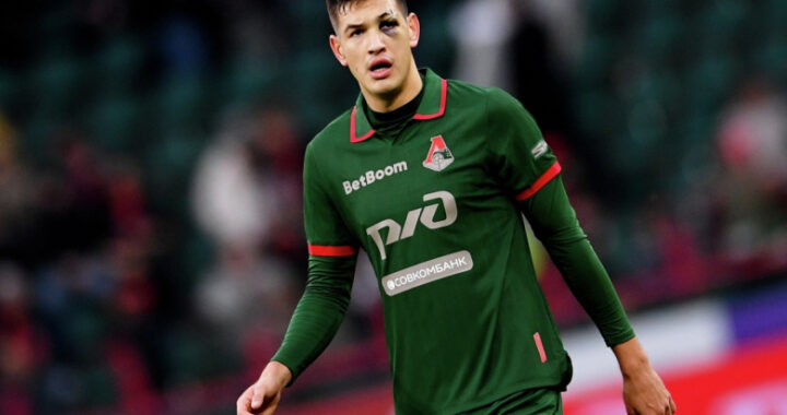 Игрок «Локомотива» появился на матче РПЛ с огромным синяком под глазом