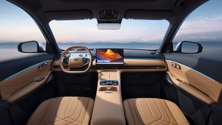 Интерьер Geely EX5 EM-i
